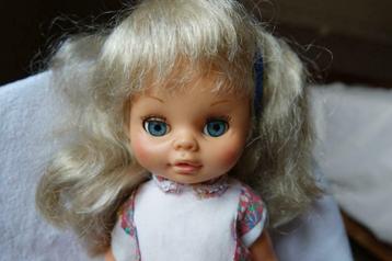 Vintage jaren  '70 pop Espana B.B, Kinderen en Baby's, Speelgoed | Poppen, Ophalen of Verzenden, Gebruikt, Babypop