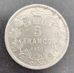 Belgium 1930 - 5 Francs/1 Belga Ni FR/Albert I/Mor 382a/Pr, Losse munt, Verzenden