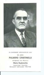 RP P Cristinelli Oudstrijder 1914/Weerstander 1940-45, Verzenden