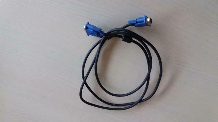 VGA monitor kabel / zwart - 1,70 m, Audio, Tv en Foto, Videospelers, Zo goed als nieuw, Overige typen, Ophalen