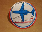 sticker Avio Fokker - Woensdrecht Holland, Verzamelen, Verzenden, Nieuw