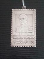 pendentif timbre belge  albert, Gebruikt, Zilver, Ophalen