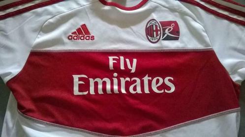 t-shirt de football AC Milan taille xs adidas, Collections, Articles de Sport & Football, Utilisé, Maillot, Enlèvement ou Envoi