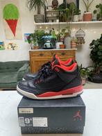 Air Jordan 3 Retro Crimson, Comme neuf, Baskets, Noir, Jordan