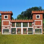 Clapier Chateau abri lapin clapier lapin XXL clapier GEANT, Animaux & Accessoires, Envoi, Neuf