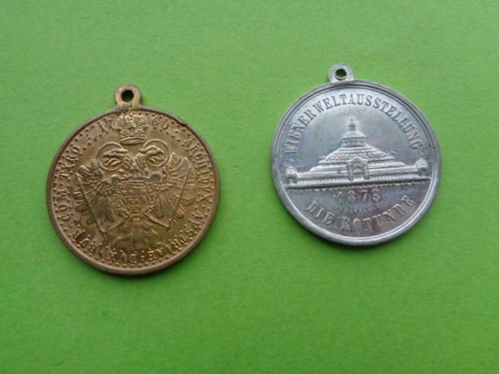 Zeer oude Oostenrijkse herinneringsmedailles, prijs per stuk, Postzegels en Munten, Penningen en Medailles, Overige materialen
