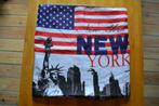 kussenhoes New York, Huis en Inrichting, Woonaccessoires | Kussens, Ophalen of Verzenden, Gebruikt, Vierkant