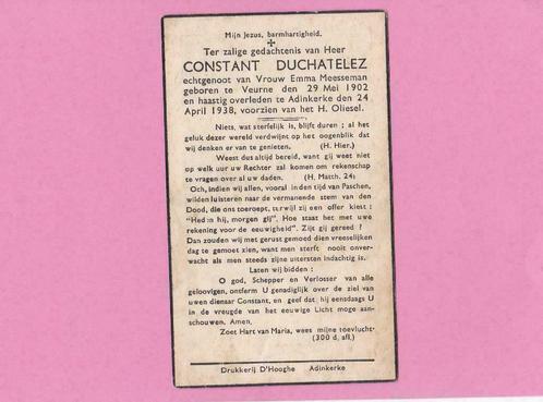 DP Constant Duchatelez, Collections, Images pieuses & Faire-part, Image pieuse, Envoi