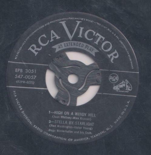 Hugo Winterhalter – High on a windy hill / Stella by starlig, Cd's en Dvd's, Vinyl Singles, Gebruikt, EP, Pop, 7 inch, Ophalen of Verzenden