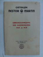 oude gebruiksaanwijzing der gasfornuizen 44-38 en 44-39 giet, Antiek en Kunst, Verzenden