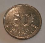 munt van 50 frank " Belgique " 1992 Boudewijn goed staat, Ophalen of Verzenden, Metaal