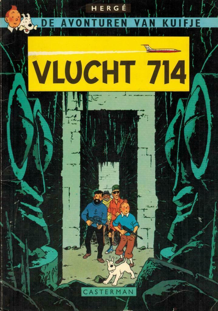 Kuifje, Vlucht 714, Hergé, Boeken, Stripverhalen, Gelezen, Eén stripboek, Ophalen of Verzenden