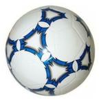 Voetbal bal plastic kunststof pvc blauw wit 21 cm, Sports & Fitness, Football, Ballon, Enlèvement ou Envoi, Neuf