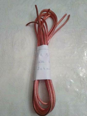 Speaker Cable 2 x 1m  (2 x 4mm²), Enlèvement ou Envoi, Neuf