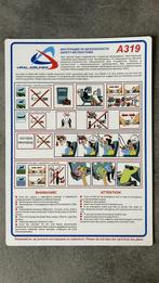 Safety cards - Ural Airlines A319/A321, Verzamelen, Luchtvaart en Vliegtuigspotten, Overige typen, Gebruikt, Ophalen of Verzenden