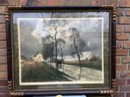 Henri Jourdain ets gravure aquatint gesigneerd ingelijst, Antiek en Kunst, Ophalen of Verzenden