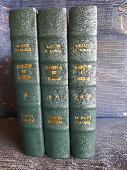 Charles De Gaulle Mémoires De Guerre 3 volumes, Livres, Histoire mondiale, Utilisé, Europe, 20e siècle ou après, Enlèvement ou Envoi