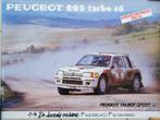 Affiche PEUGEOT Originale 205 T16 Gr.B , 1984 ,1ere victoire, Collections, Utilisé, Envoi, Voitures