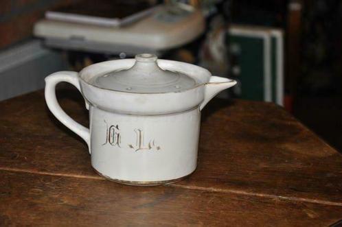 pot bouilleur ancien pour lait faience tellurite, Antiquités & Art, Antiquités | Céramique & Poterie