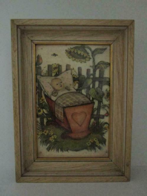 HÜMMEL KADERTJE - BABY IN WIEGJE - +- 1944-1948, Antiek en Kunst, Curiosa en Brocante, Ophalen of Verzenden