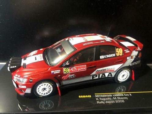 IXO Mitsubishi Lancer EVO X Rally Japan 2008, Hobby en Vrije tijd, Modelauto's | 1:43, Nieuw, Auto, Ophalen of Verzenden