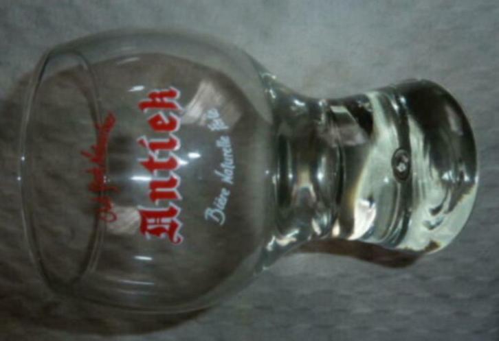 # bier glas ANTIEK oud sterk natuurbier Brij. Deca - Woesten, Verzamelen, Glas en Drinkglazen, Nieuw, Bierglas, Ophalen of Verzenden