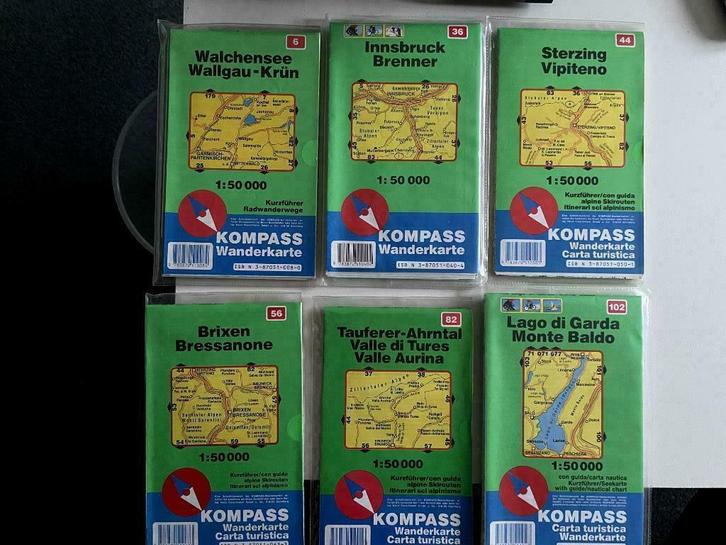 Kompass wandelkaarten, Boeken, Atlassen en Landkaarten, Zo goed als nieuw, Landkaart, Italië, 2000 tot heden, Ophalen