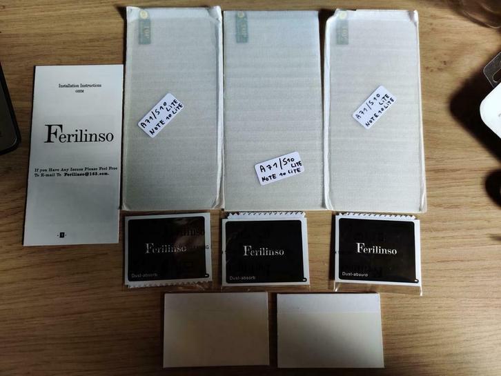 3 verres trempés Samsung S10 Lite/ Note 10 Lite / A71, Telecommunicatie, Mobiele telefoons | Hoesjes en Screenprotectors | Samsung