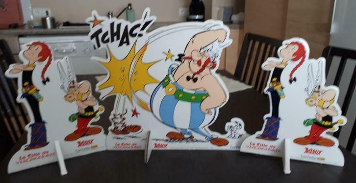 asterix reclame kartonnen beeldje, Verzamelen, Stripfiguren, Nieuw, Plaatje, Poster of Sticker, Asterix en Obelix, Ophalen