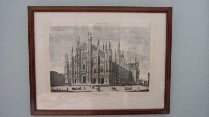 Uitzonderlijke ets Asselineau, Antiek en Kunst, Kunst | Etsen en Gravures, Ophalen of Verzenden