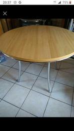 Keukentafel met 3 stoelen en 2 tabourettes, Ophalen, Gebruikt, Overige kleuren, 50 tot 100 cm