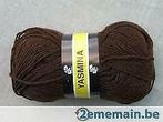 Garen Yasmina Scheepjeswol 40 gr - 160 m col. donkerbruin 11, Hobby en Vrije tijd, Breien en Haken, Ophalen of Verzenden, Nieuw