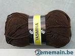 Garen Yasmina Scheepjeswol 40 gr - 160 m col. donkerbruin 11, Nieuw, Ophalen of Verzenden, Machine, Breien