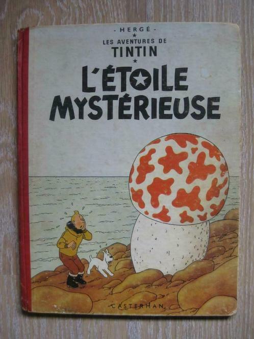 Tintin "L'étoile Mystérieuse" Ed. B9 de 1954 état correct, Livres, BD, Utilisé, Une BD, Enlèvement ou Envoi