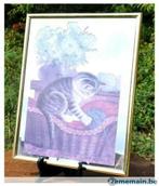 cadre miroir chat a la boule de laine, Maison & Meubles, Accessoires pour la Maison | Décorations murale, Utilisé, Enlèvement ou Envoi