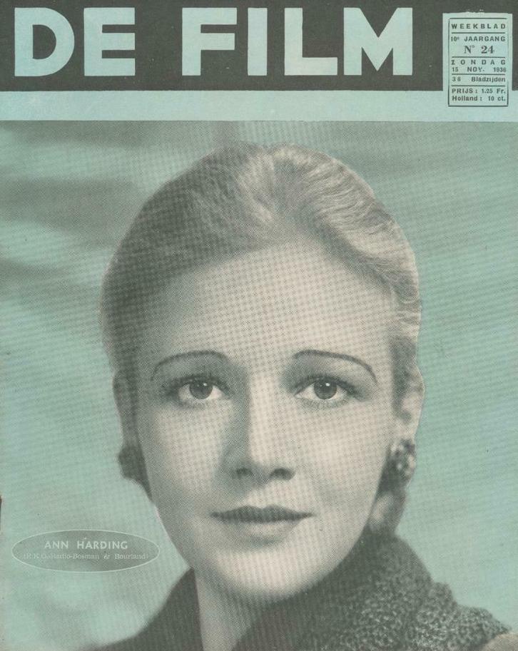 De Film (weekblad, jaargang 10, n° 24, 1936, Patria), Livres, Journaux & Revues, Enlèvement ou Envoi