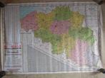 landkaart België 70 x 100 Fers & Aders geen datum voor 1950, Boeken, Atlassen en Landkaarten, Gelezen, Ophalen of Verzenden, 1800 tot 2000