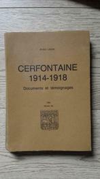 Cerfontaine 1914-1918 - Documents et témoignages, Utilisé, Enlèvement ou Envoi