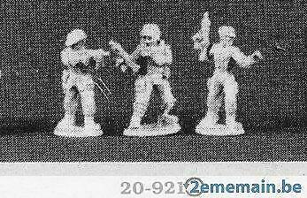 3 Figurine Ral Partha 20-921 groud trouper kurita 1989, Hobby & Loisirs créatifs, Modélisme | Autre, Neuf