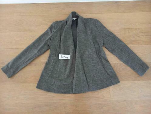 Grijze wollen vest - trui - blazer GIGUE maat 40, Kleding | Dames, Jasjes, Kostuums en Pakken, Zo goed als nieuw, Jasje, Maat 38/40 (M)