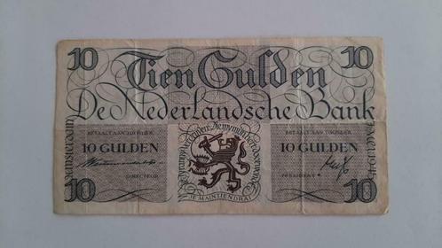 billet de 10 gulden Lieftincktientje Pays Bas 7/5/1945 TTB, Timbres & Monnaies, Billets de banque | Pays-Bas, Enlèvement ou Envoi