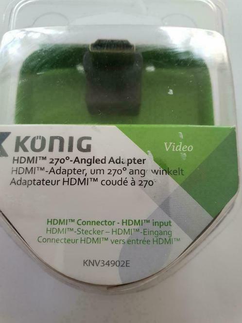 Adaptateur HDMI  coude a 270 degrés-Neuf et emballé origine, TV, Hi-fi & Vidéo, Câbles audio & Câbles de télévision, Neuf, Câble HDMI