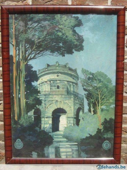 Mooie art deco affiche - Mausoleum van Ravenna - Enit Italië, Antiquités & Art, Curiosités & Brocante