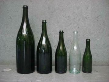 champagneflessen - mandflessen dame jeanne - wijn maken beschikbaar voor biedingen