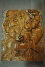 sublime piece sculptee de bomoha representant ganesh 100x65, Antiquités & Art, Enlèvement ou Envoi