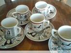 service 5 tasses grecques musee d'athene, Kop(pen) en/of Schotel(s), Gebruikt