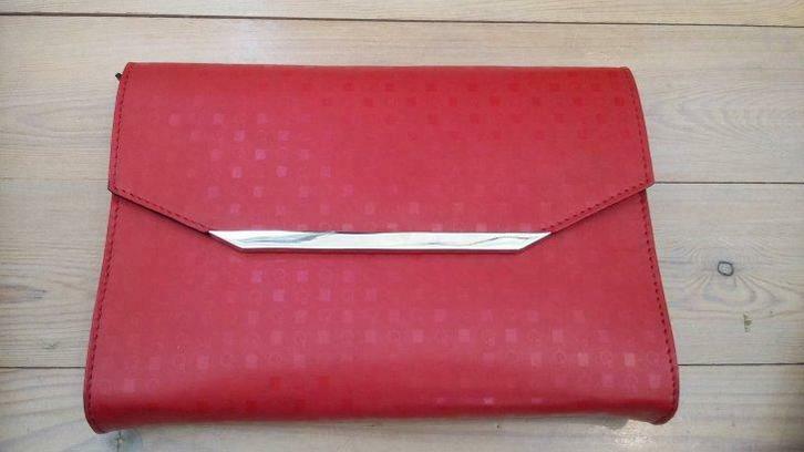 Sac de soirée format pochette rouge – NEUF, Handtassen en Accessoires, Tassen | Damestassen, Nieuw, Rood