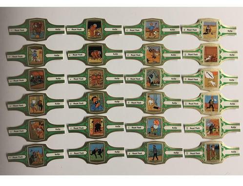Kuifje sigarenbanden royal flush compleet 144 stuks nieuw, Verzamelen, Stripfiguren, Nieuw, Overige typen, Kuifje, Ophalen of Verzenden