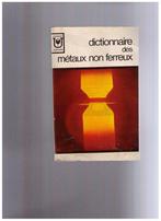 Dictionnaire des métaux non ferreux, Union Minière 1972 -, Livres, Union Minière, Utilisé, Envoi, Sciences naturelles