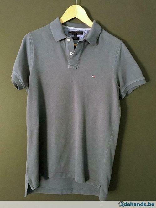 Polo Tommy Hilfiger - Maat S - slim fit, Kleding | Heren, T-shirts, Gedragen, Maat 46 (S) of kleiner, Paars, Ophalen of Verzenden